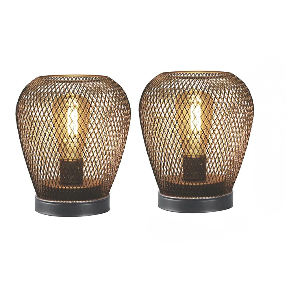 Create warm ambiance with this set of portable LED lanterns. Perfect for indoor/outdoor home & event decor lighting.
