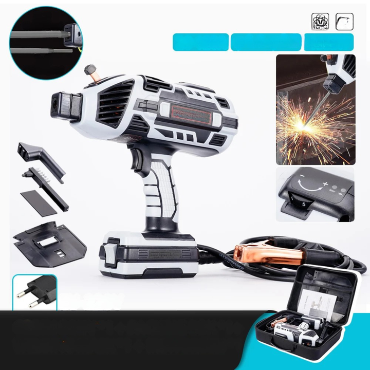 Compact 4600W portable arc welder for home projects. Ideal electric welding tool for DIY metal repair.