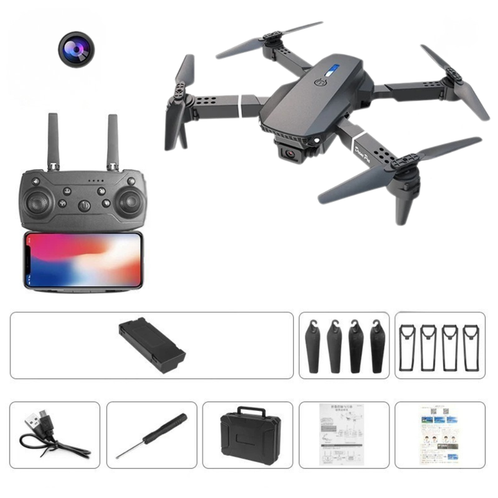 Compact WiFi drone with HD camera, stable flight, & foldable design. Tavvitaimp18, great for beginners.