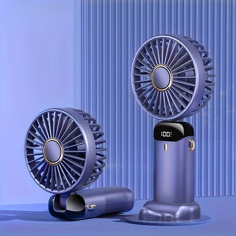 Quiet 6-speed personal fan, USB rechargeable, a versatile summer essential for cooling.