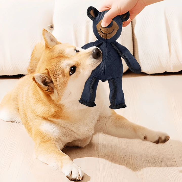 Durable plush chew toy for large dogs, perfect for vigorous play & comfort. Pet supplies.