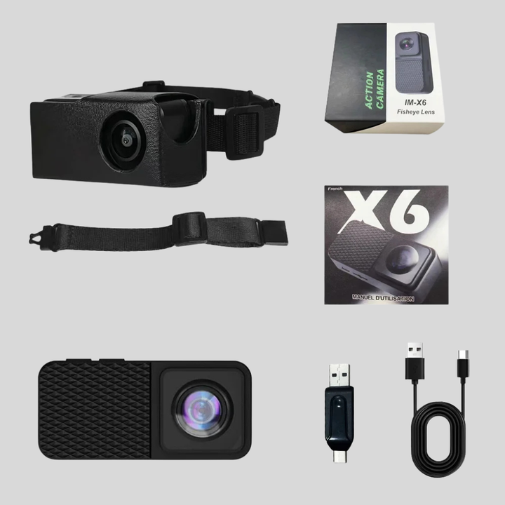 Pet collar camera capturing HD wide-angle views of your dog's daily adventures. Great for cat owners. Durable.