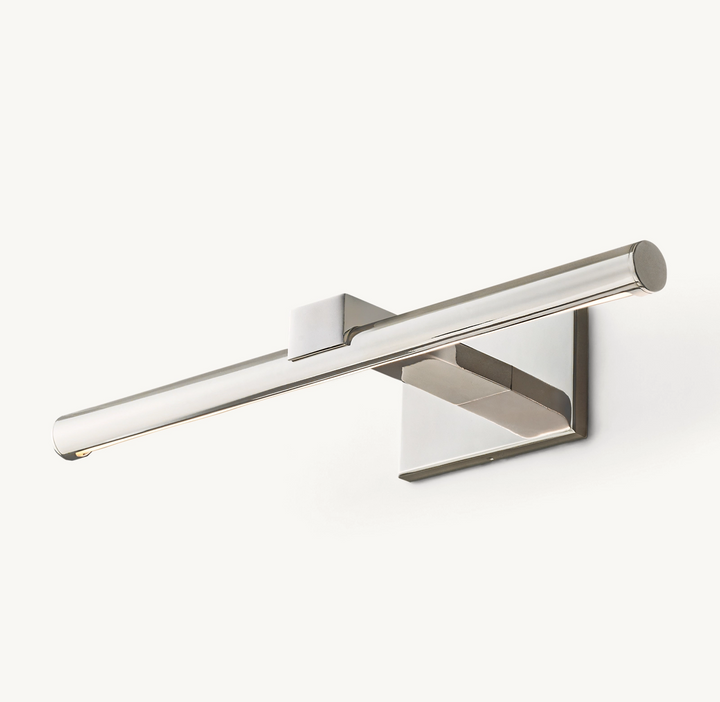 Brass 48-60 inch LED wall sconce, art lamp, hardwired, for bright and beautiful picture lighting.