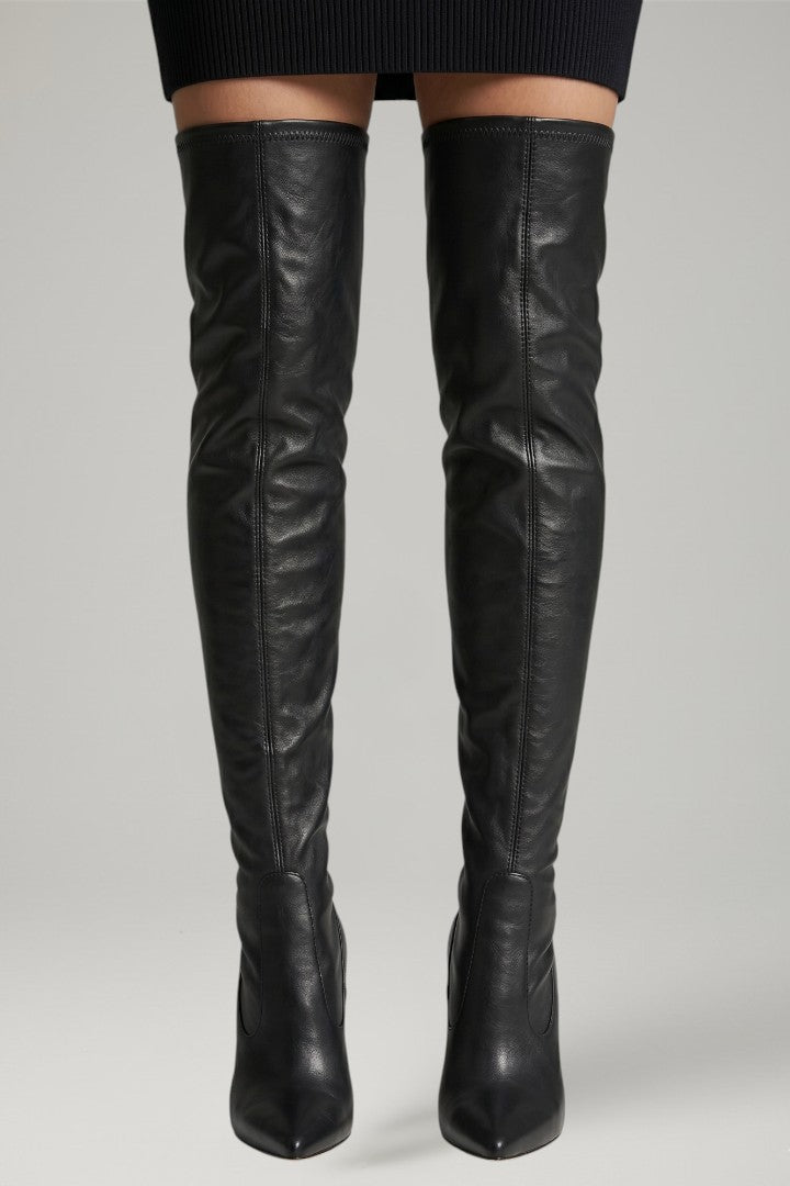 Stylish women's tall dress boots, featuring convenient zip closure and a chic slim heel.