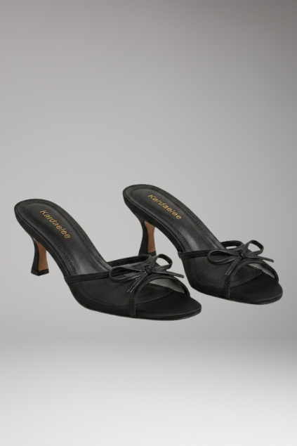 Elegant women's peep toe stiletto heels, perfect slip-on dress shoes for formal evening wear and parties.