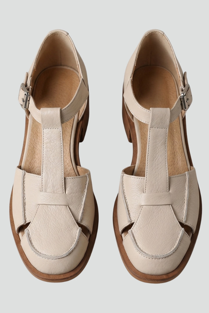 Women's Mary Jane sandals with an adjustable strap, perfect for comfortable casual spring & summer wear.