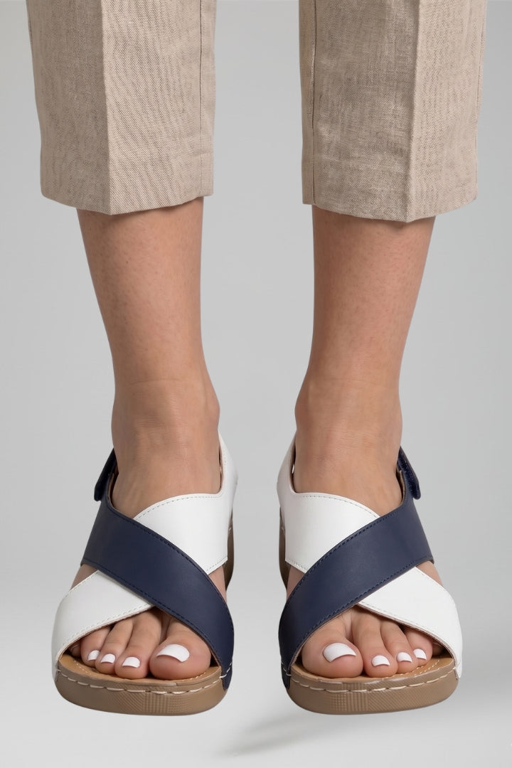 Women's fashion platform wedge sandals, combining superior comfort with a trendy, open-toe slip-on design.