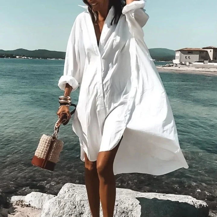 Women's Long Sleeve Beach Cover-Up Top
