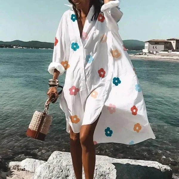 Women's Long Sleeve Beach Cover-Up Top