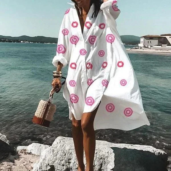 Women's Long Sleeve Beach Cover-Up Top