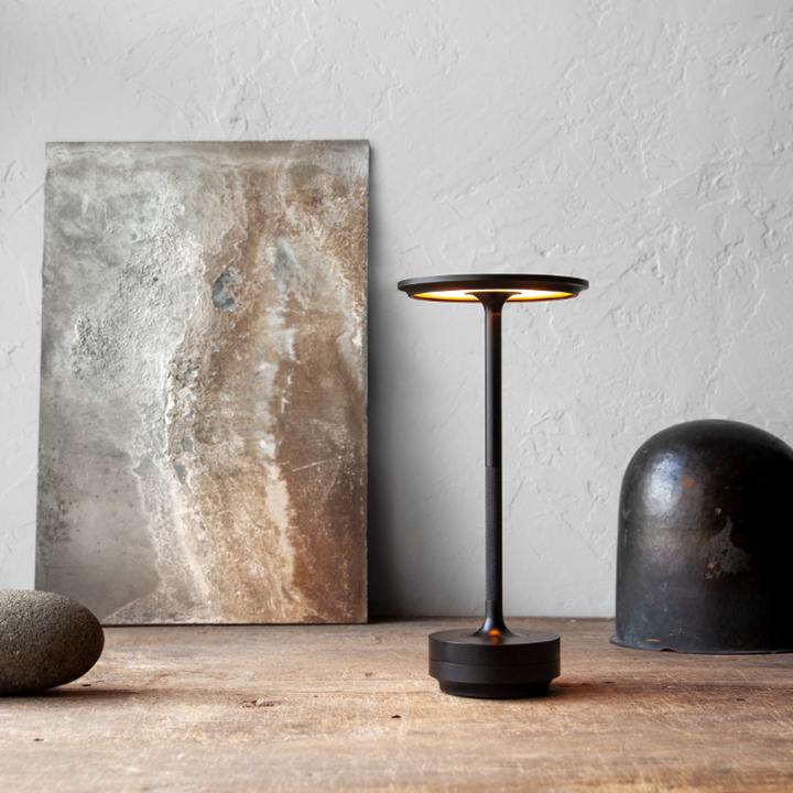 Adjustable cordless metal table lamp with IP66 waterproof, sleek modern design, crafted from high-grade metals, touch control