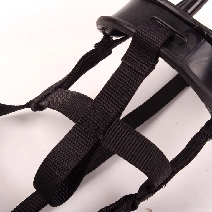 Adjustable silicone dog muzzle ensures comfort & safety. Perfect for walks, training, and preventing bites.