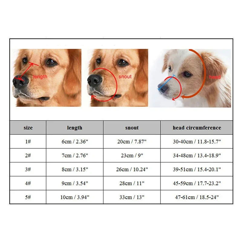Soft, breathable silicone muzzle for dogs. Prevents barking & biting while ensuring pet comfort & safety. All sizes.