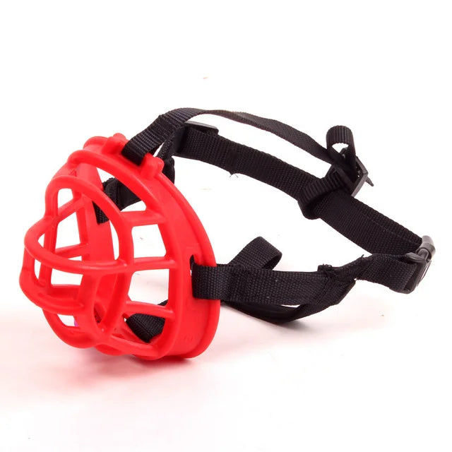 Pet-friendly adjustable silicone dog muzzle. Provides comfort, safety & prevents biting during grooming or vet visits.