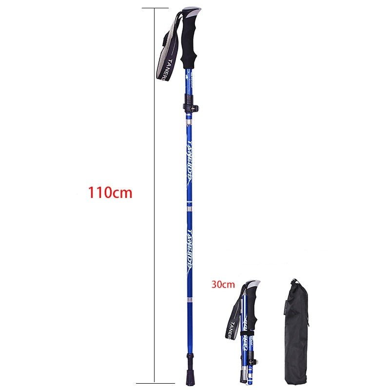 Adjustable walking sticks for hiking, offering reliable support on diverse trails.