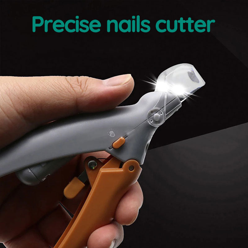 Ergonomic dog nail clipper with quick sensor ensures safe and comfortable pet nail trimming for all dogs.