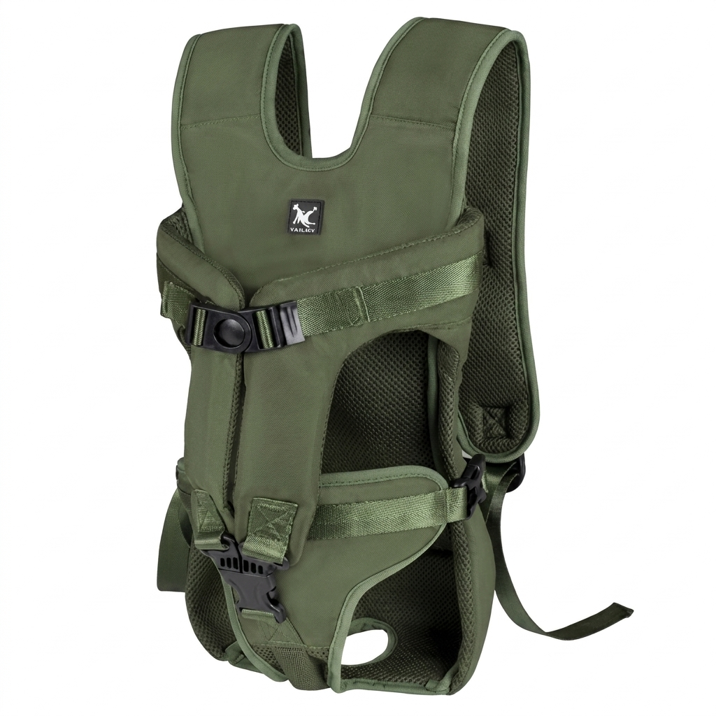 Breathable pet backpack for small to medium dogs. Perfect for outdoor adventures & travel comfort.