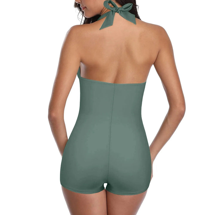 Sophisticated women's backless swimsuit with a modern design & elegant shaping fit for ultimate summer style.