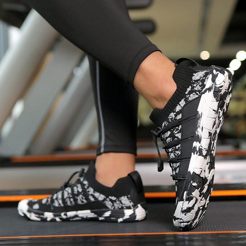 Flexible unisex sports shoes for training, yoga, & outdoor adventures with non-slip protection.