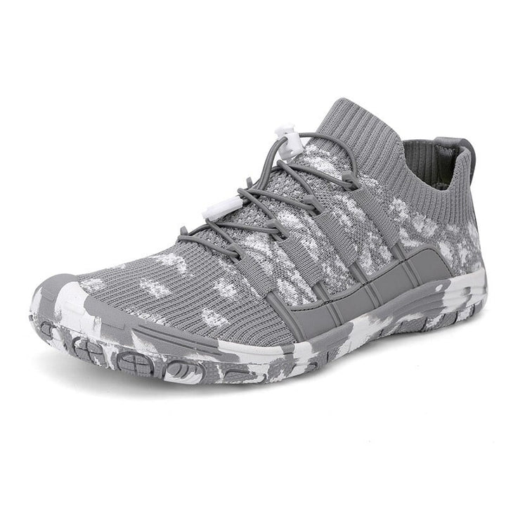 Lightweight flexible unisex sports shoes, non-slip sole for secure steps & training.