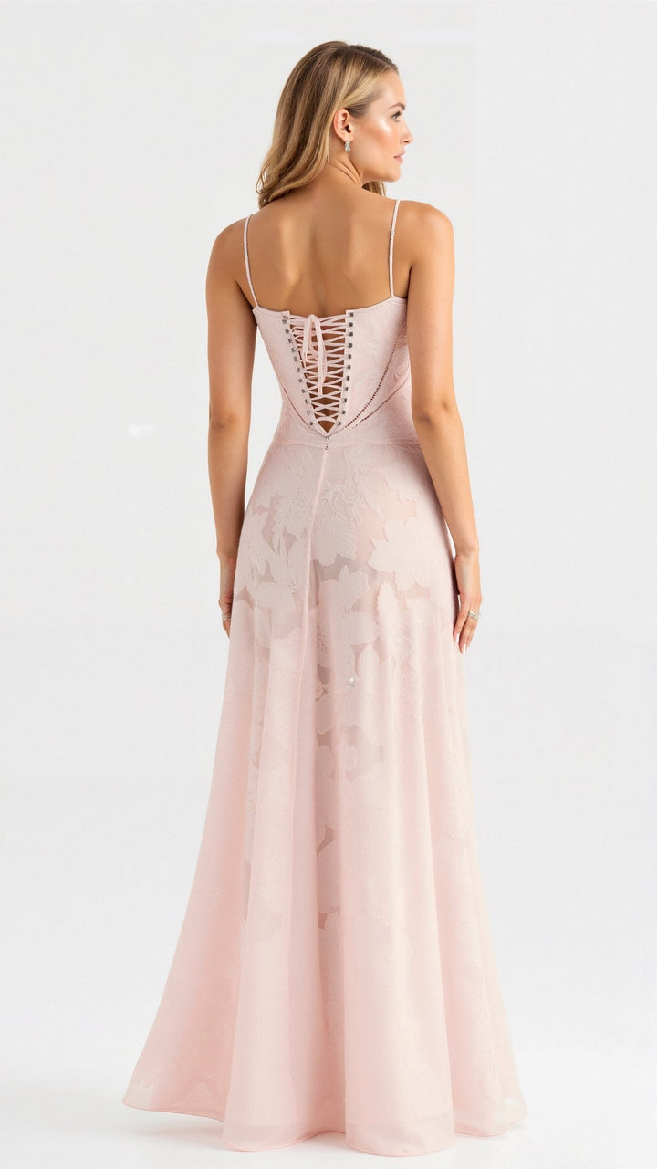 Elegant Beatrice slip dress for weddings, long dress perfect for wedding guests.