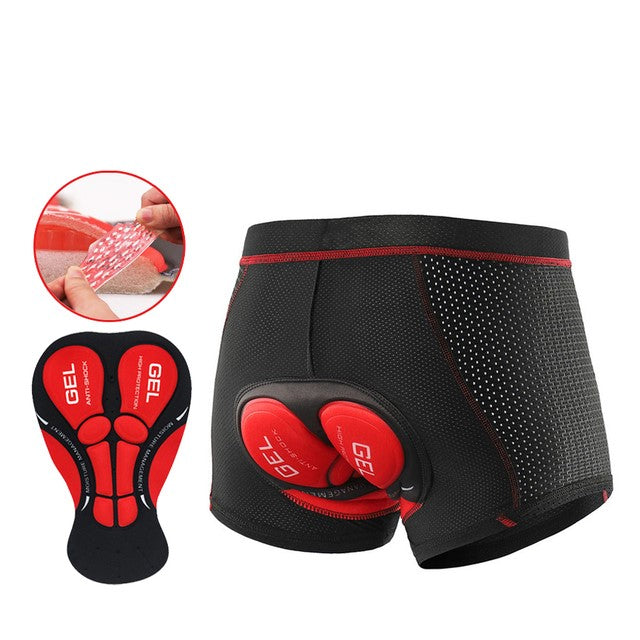 Breathable men's cycling shorts with anatomical padding for enhanced comfort on the saddle.