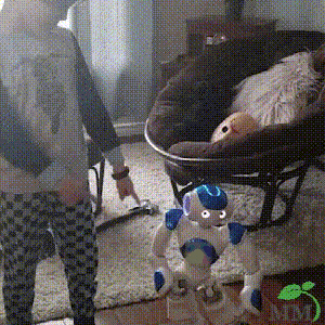 Blue and red kids' robots together, emphasizing variety and multi-child play opportunities.