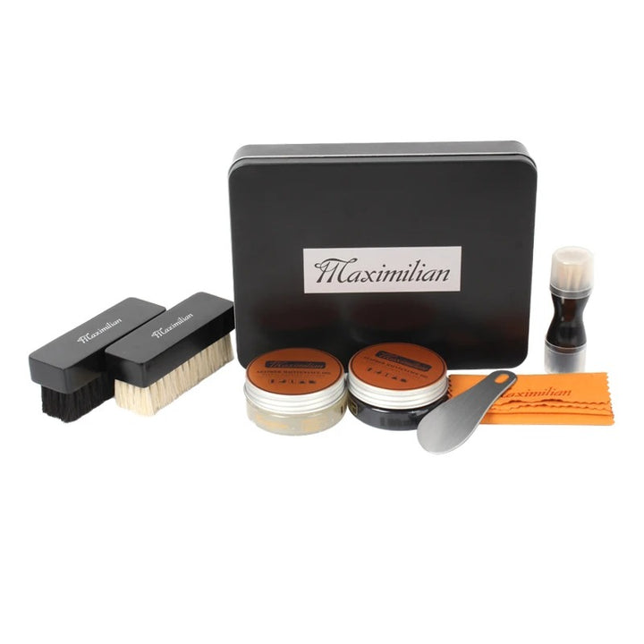 7-Piece Shoe Shine and Care Kit