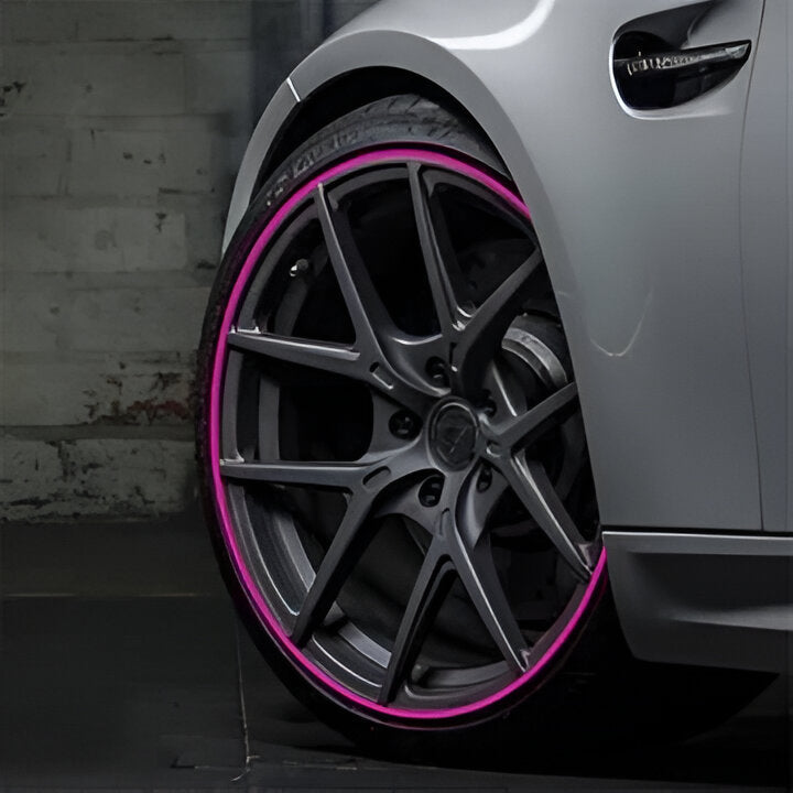 Efficient car rim protection system, guards against scratches & keeps wheels looking new.