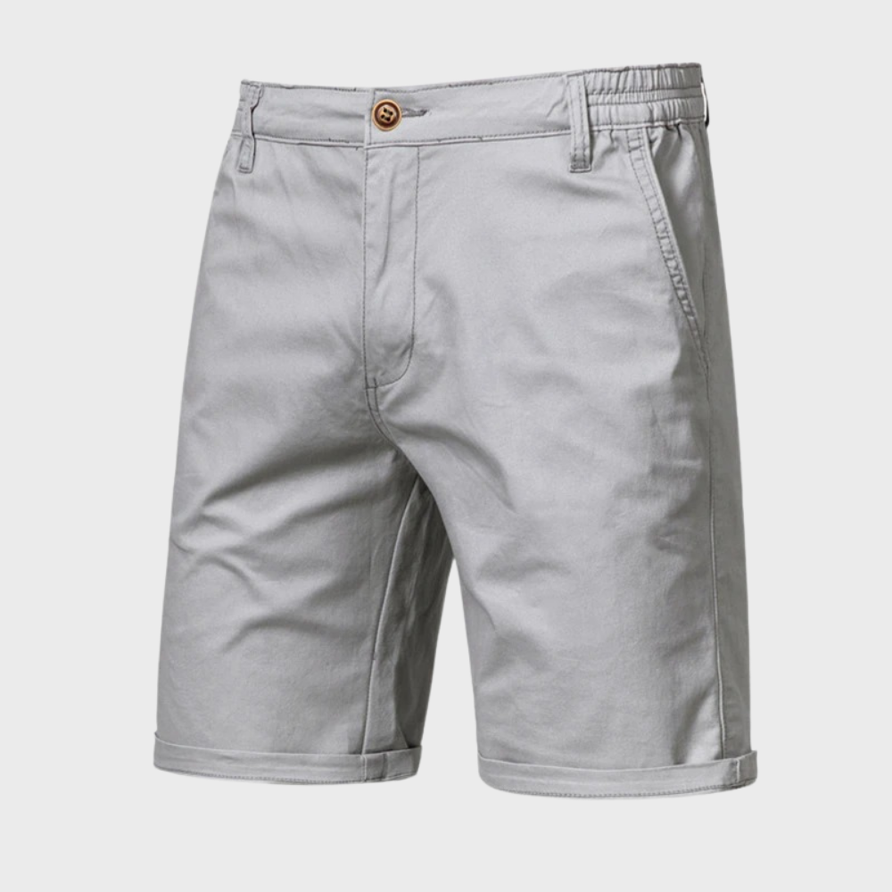 Men's casual cotton shorts, summer fashion, comfort shorts, beachwear – Luca model.