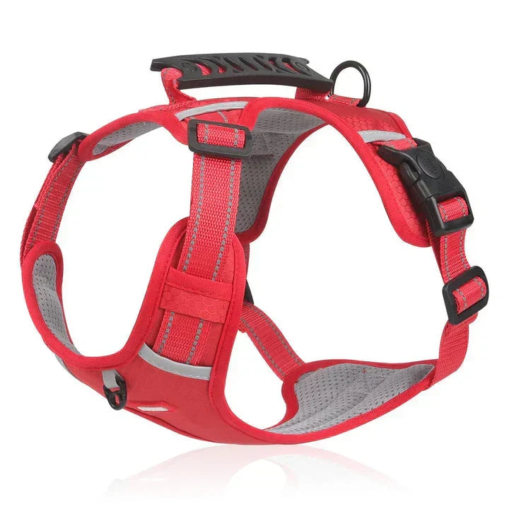 Comfortable dog training harness, a no-pull pet vest with reflective straps & easy control handle.