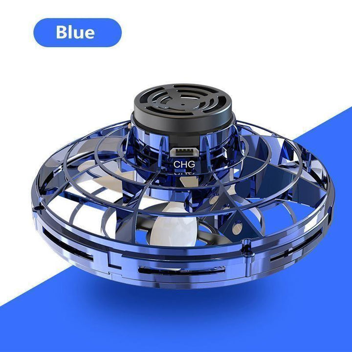 Dazzling LED mini drone toy, an interactive flying helicopter, USB rechargeable for nighttime fun.