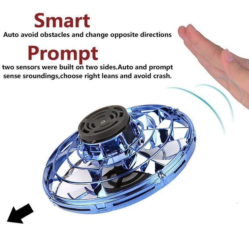 USB rechargeable mini drone with dazzling LED lights, an interactive flying helicopter toy for kids.