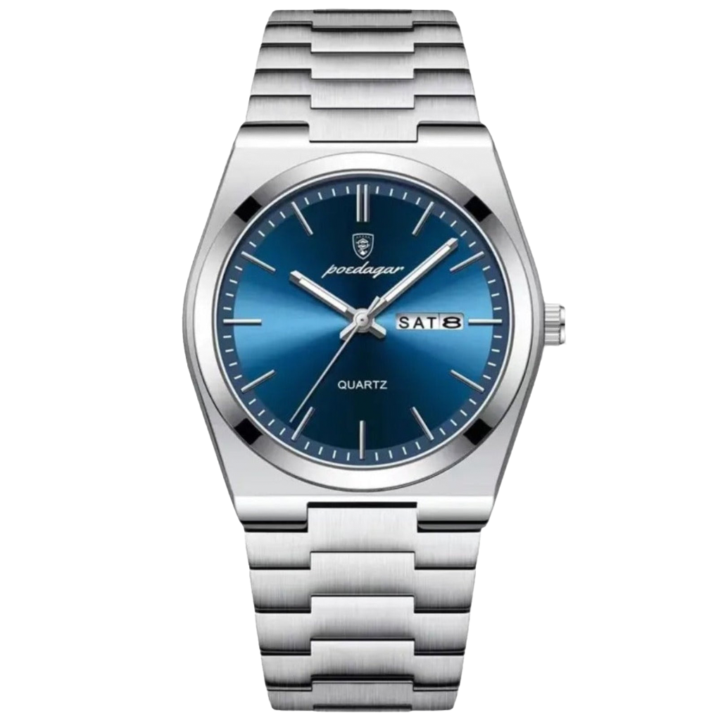 Elegant men's classic wristwatch with a clean dial & date display. A timeless men's accessory for any occasion.