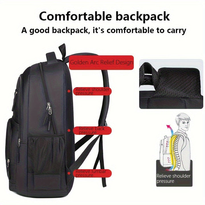 Versatile men's rucksack, perfect as a large capacity commuter bag or stylish travel accessory.