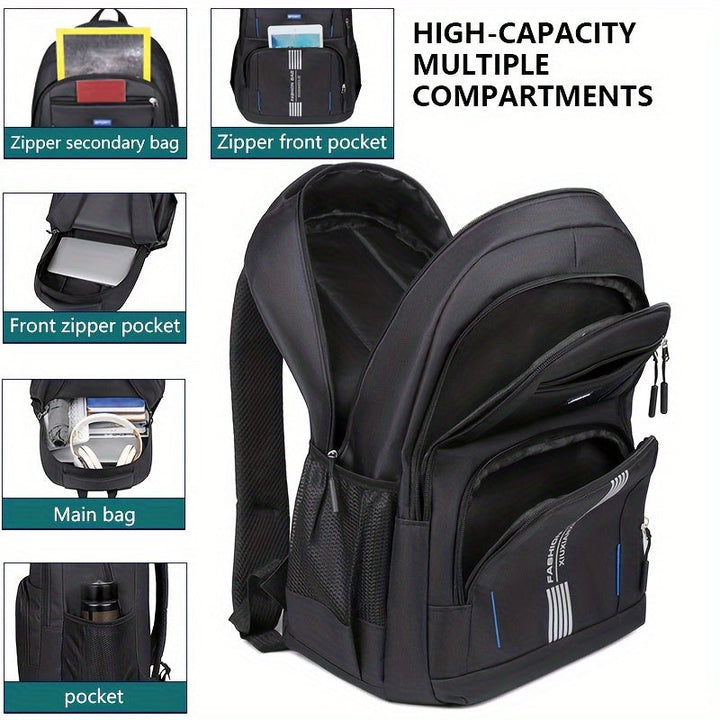 Stylish men's work bag. Large capacity backpack for laptops & daily essentials. Everyday carry.