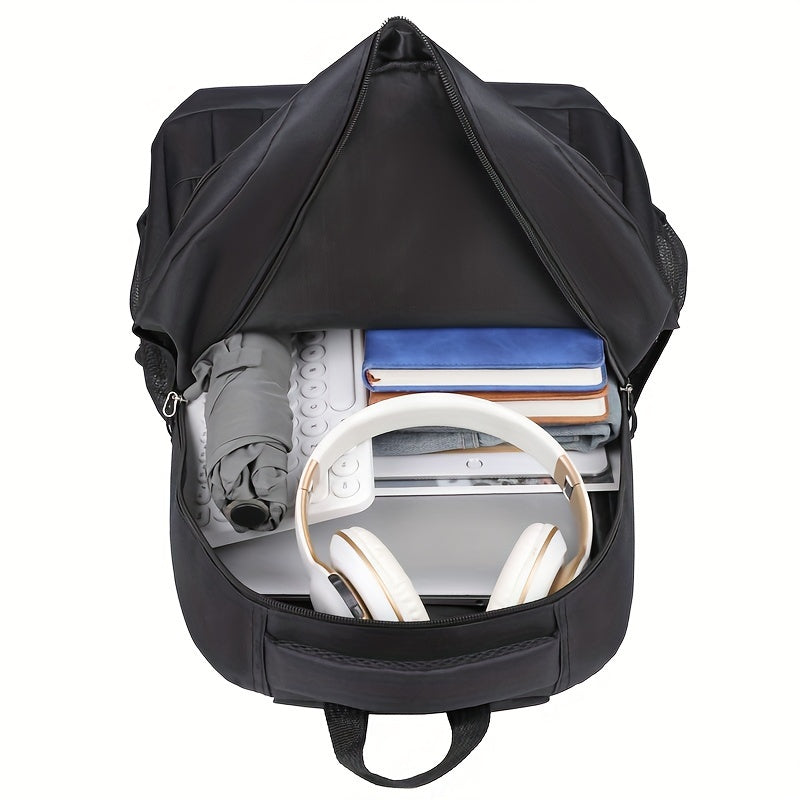 Durable men's travel backpack with spacious design for work, commute, & weekend travel.