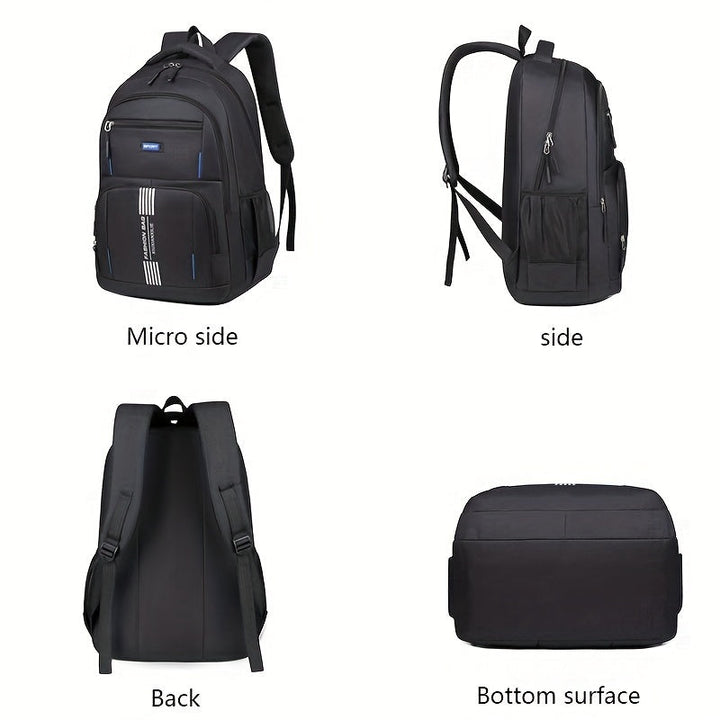 Durable men's everyday carry backpack, engineered for long-lasting travel & commuter use.