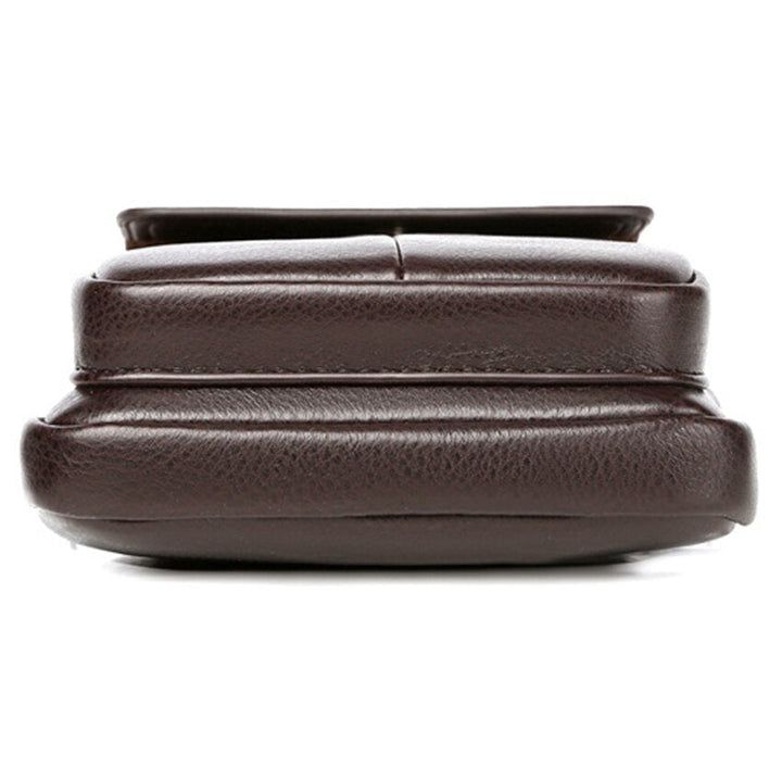Versatile men's vertical messenger bag, sleek design with handy front pocket for daily commute or travel.