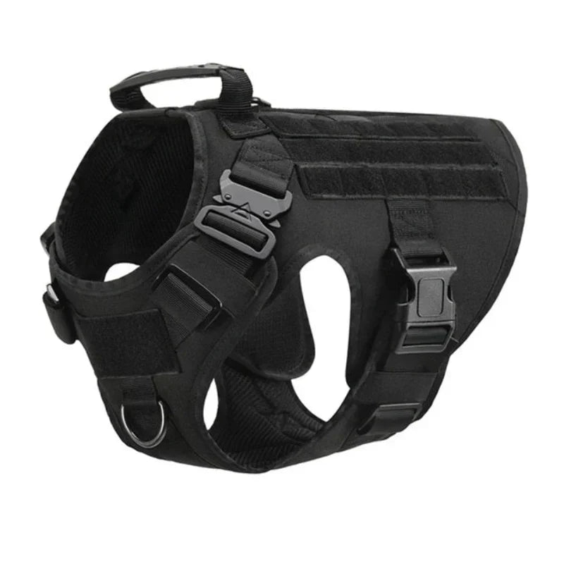 Durable no-pull dog training harness vest, adjustable for small, medium, large & XL dogs, comfortable pet gear.