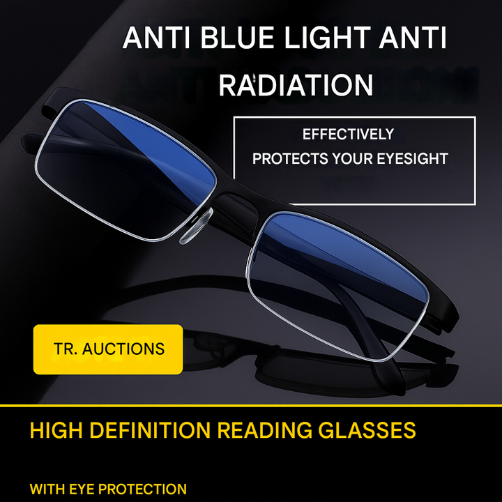 Unisex progressive multifocal reading glasses for clear vision & anti-fatigue. Modern eyewear for everyday use.