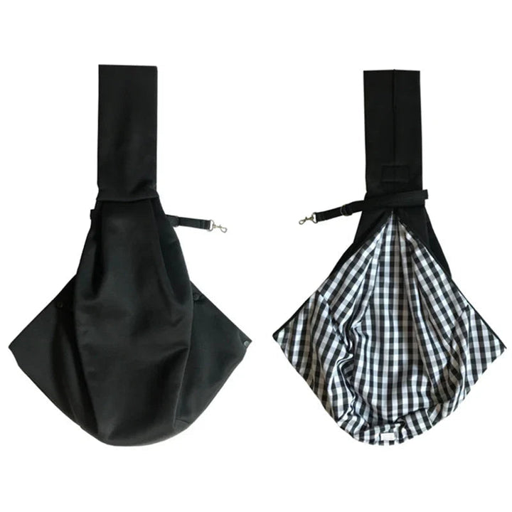 Convenient pet sling accessory, an adjustable strap carrier for small dogs & cats. Ensures comfort & easy travel.