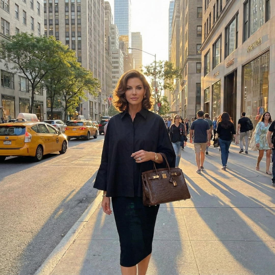 Fashionable women's oversized button-down shirt. Versatile long sleeve top for a casual, chic, and effortless style.