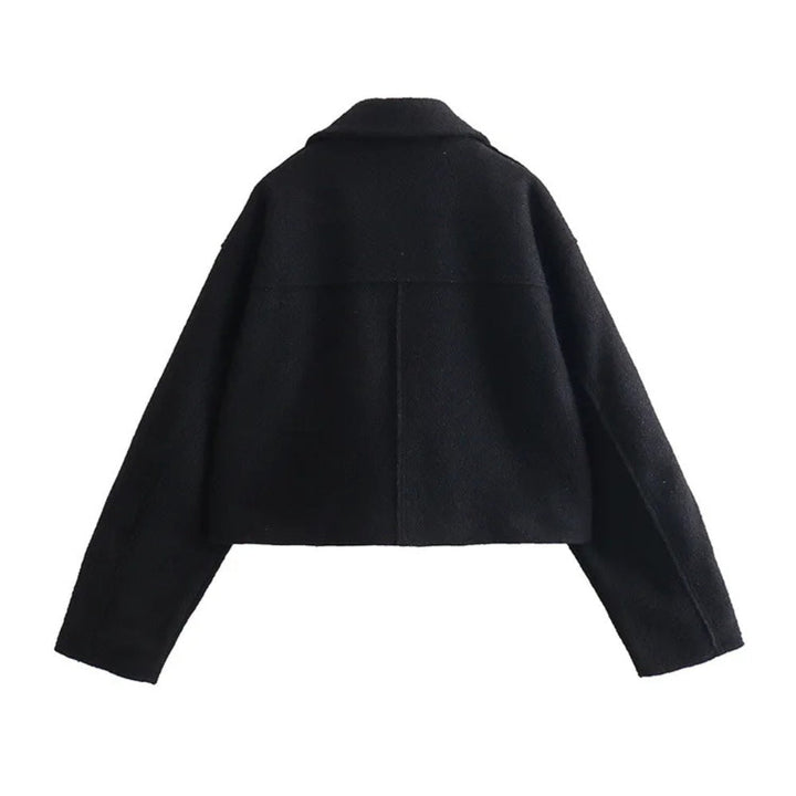 winter-ready women's wool-blend bomber jacket, combining fashion and practical warmth