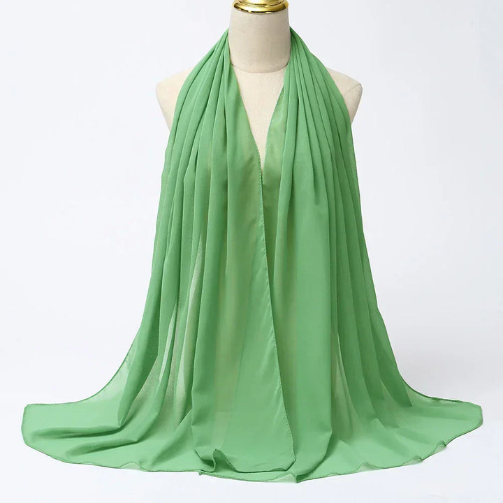 Modest fashion Leilani chiffon hijab. Lightweight women's headwear & elegant accessory for any season.