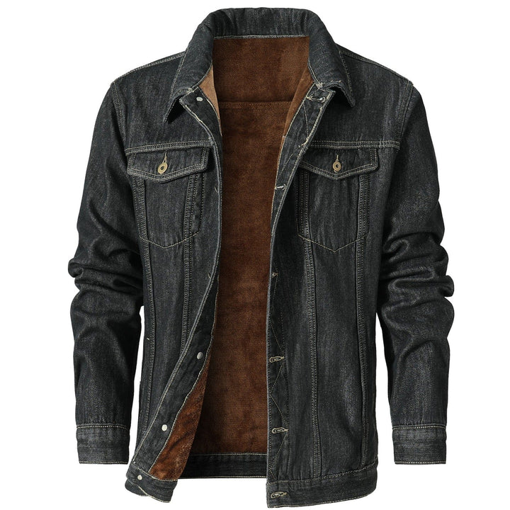 Unisex denim jacket in a classic wash, ideal outerwear for all seasons.