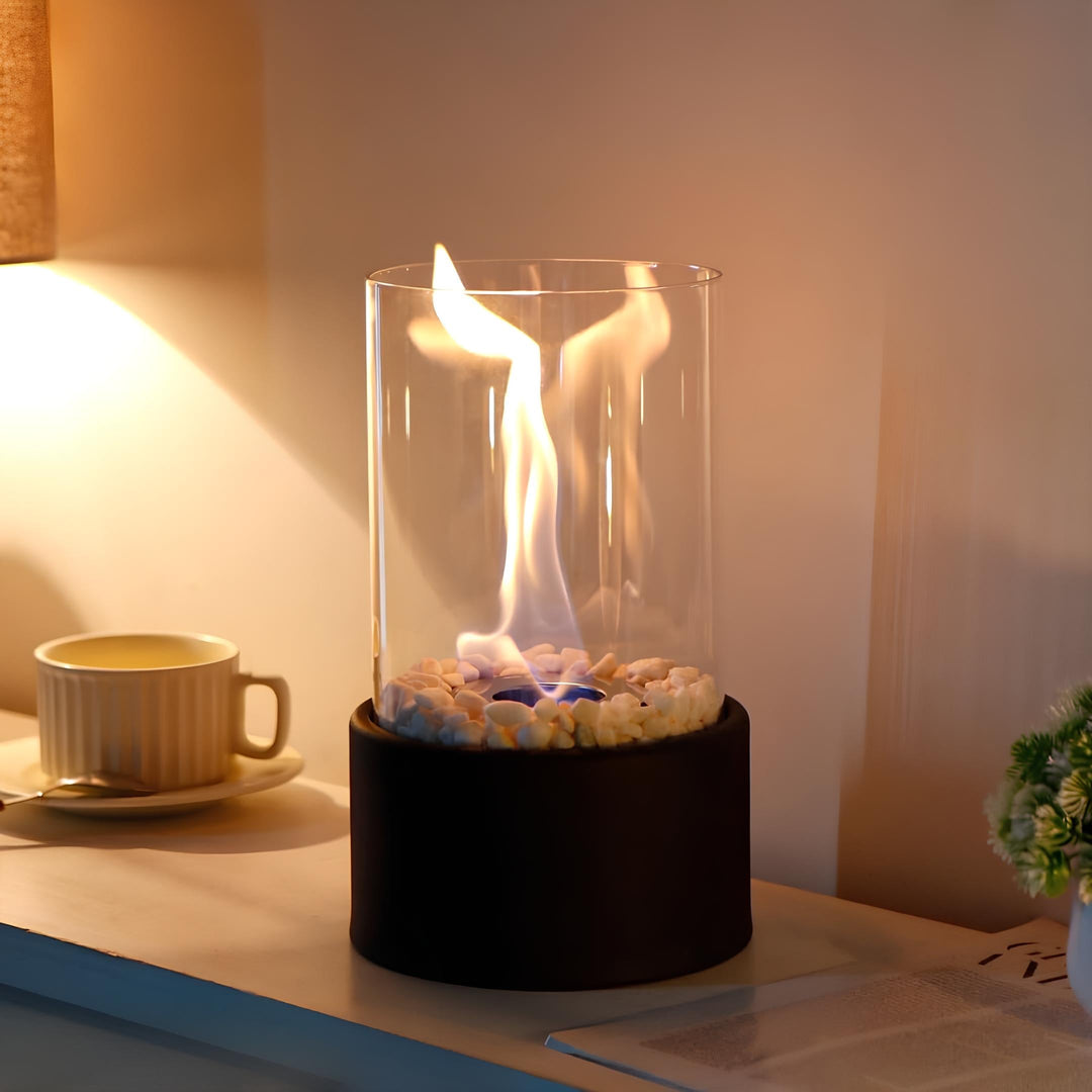 Lumora vintage oil lamp, a stylish lantern creating soft, ambient light for home decoration.