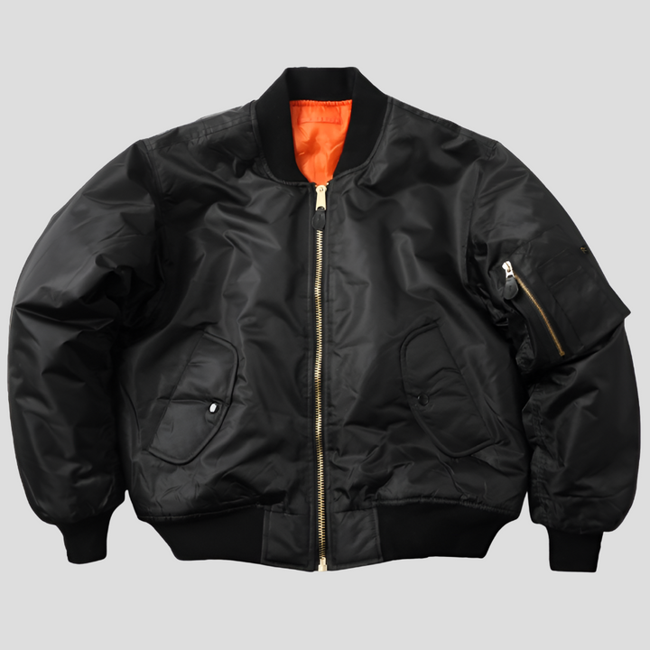 Stylish women's unisex classic bomber jacket, a versatile piece of outerwear. Ideal casual jacket for fall & spring.