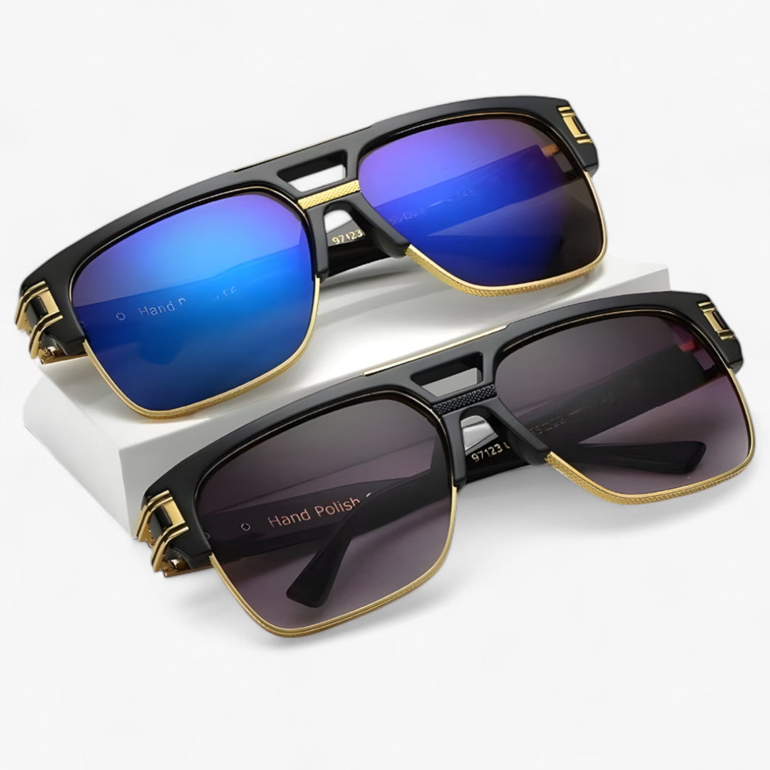 Summer style unisex mirrored sunglasses, a must-have fashion accessory with a timeless square frame.
