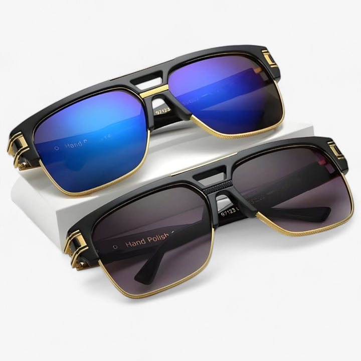 Summer style unisex mirrored sunglasses, a must-have fashion accessory with a timeless square frame.